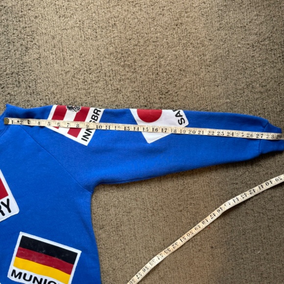 Vintage 1972 to 1988 Olympic Flag Crewneck Sweater - Picture 7 of 10